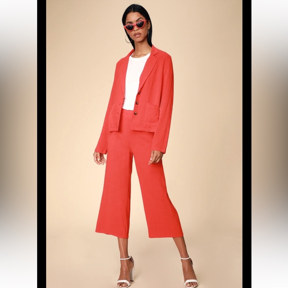 🆕 Lulus Miranda Linen Blazer, Medium